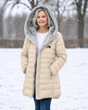 Fleece Lined Quilted Coat
