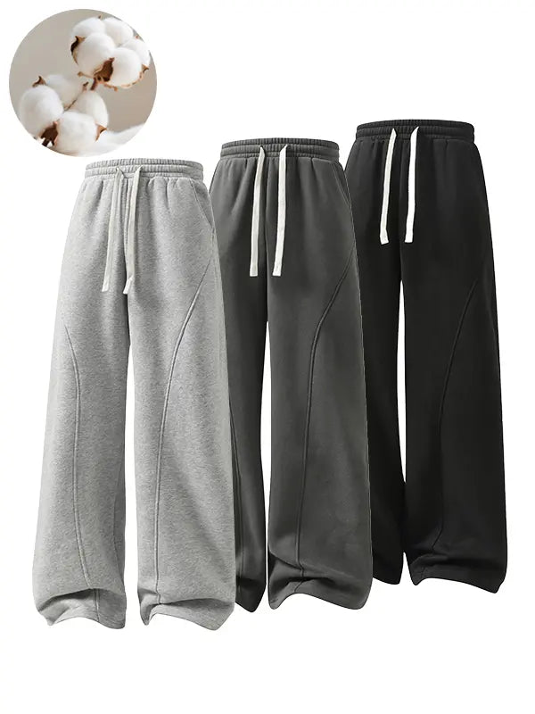 Men's Fleece Thermal Lined Sweatpants Oversize