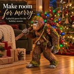 Lighted Woodland Bigfoot Christmas Porch Decor
