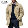 Button Front Collared Coat