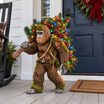 Lighted Woodland Bigfoot Christmas Porch Decor