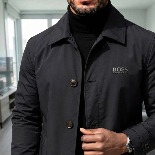 Button Front Collared Coat