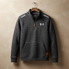 Quilted Grid Quarter Zip Pullover