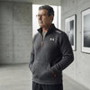 Quilted Grid Quarter Zip Pullover